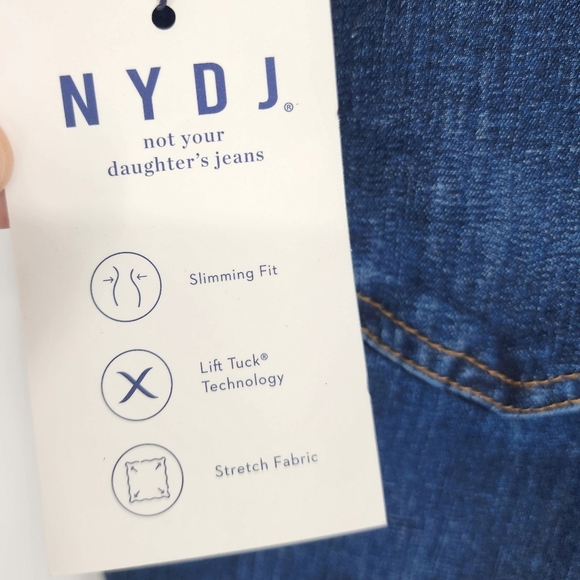NYDJ NWT Skinny Jeans Lift Tuck Technology Medium Wash 16 - Picture 5 of 13